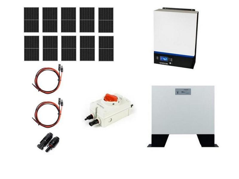 Hybrydowy zestaw solarny off-grid ESB-10kW-48 MPPT 10xPV Mono bateria 5kWh   Cena: 16.399,00 PLN