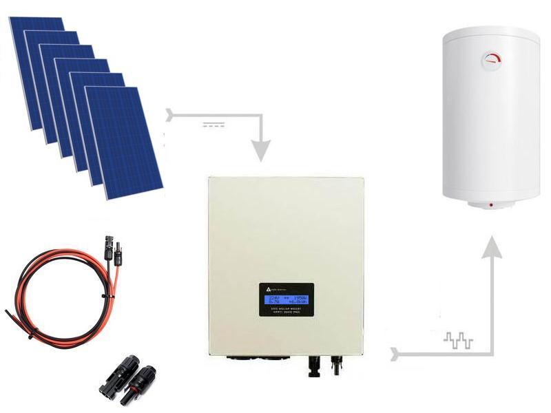 Zestaw do grzania wody w bojlerach ECO Solar Boost PRO 2500W MPPT 6xPV Mono   Cena: 4.825,00 PLN